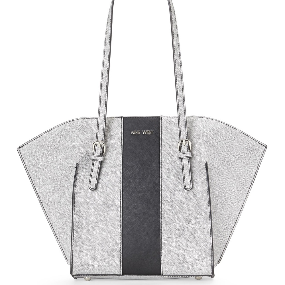Nine West black and grey hand bag